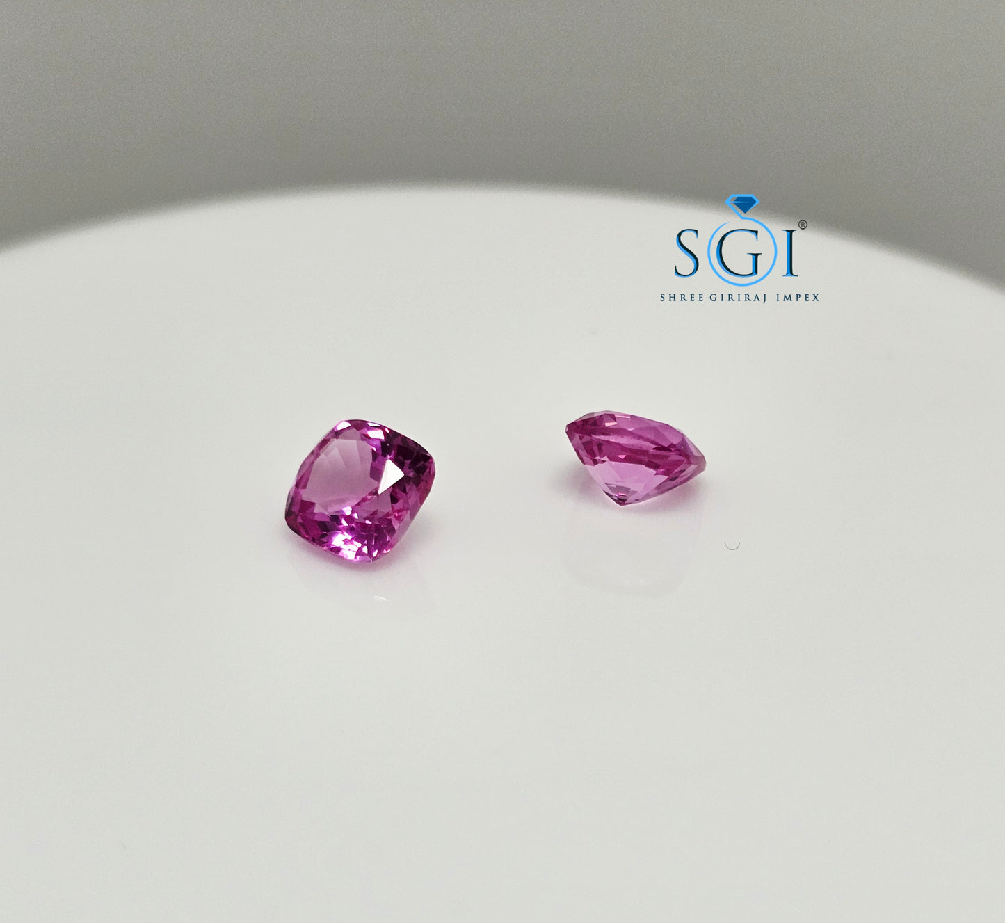 Loose Pink Lab Grown Sapphire 4.50 Carat – 7mm Cushion Cut for Jewelry Design