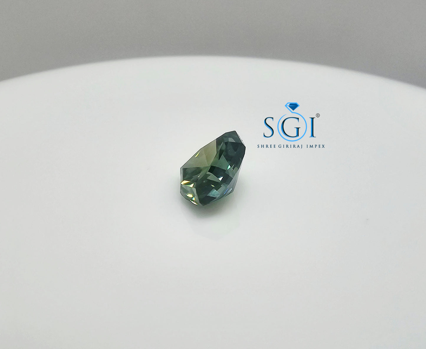 Loose 2ct Green Moissanite Diamond | Fancy Shield Shape | Fine Jewelry Design