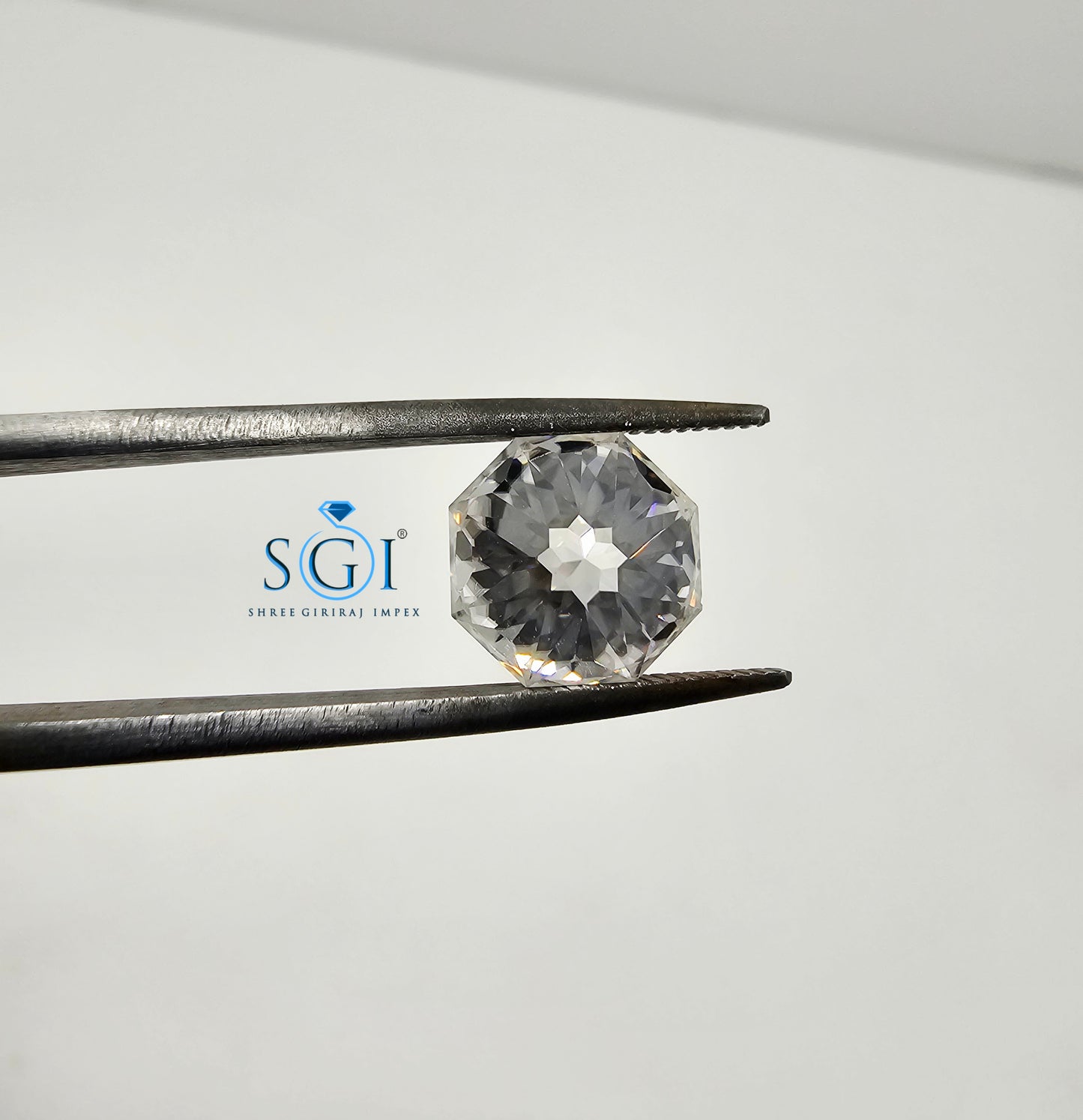 4.04 Ct Octagonal Modified Brilliant Cut White Moissanite Diamond – Perfect for Fine Jewellery Settings