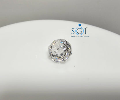 4.04 Ct Octagonal Modified Brilliant Cut White Moissanite Diamond – Perfect for Fine Jewellery Settings