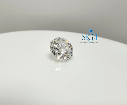 4.04 Ct Octagonal Modified Brilliant Cut White Moissanite Diamond – Perfect for Fine Jewellery Settings