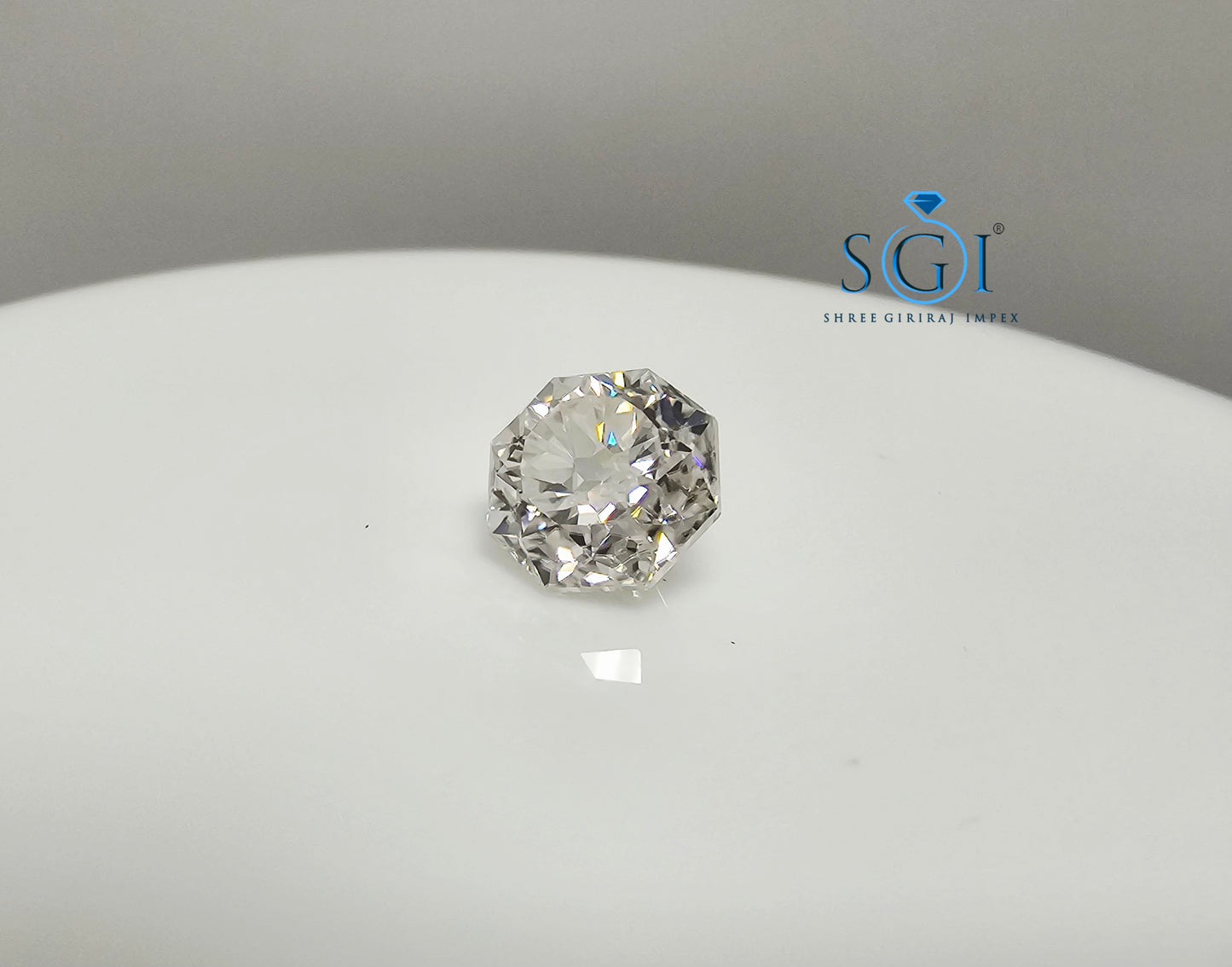 4.04 Ct Octagonal Modified Brilliant Cut White Moissanite Diamond – Perfect for Fine Jewellery Settings