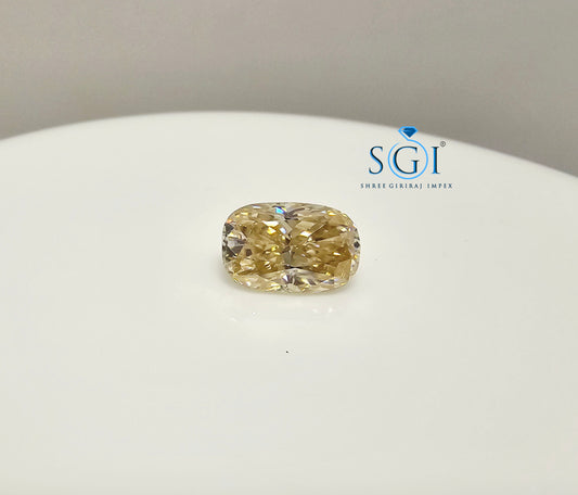 3.50 Ct Oval Shape Canary Yellow Moissanite Diamond – Perfect for Fine Jewellery Settings