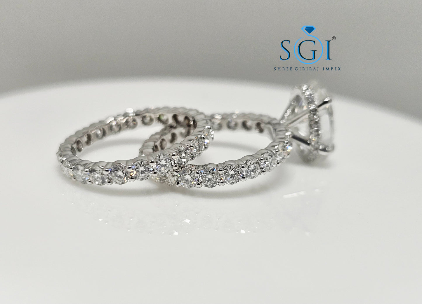 Luxurious 6ct Oval Moissanite Diamond Ring – 18K White Gold Setting