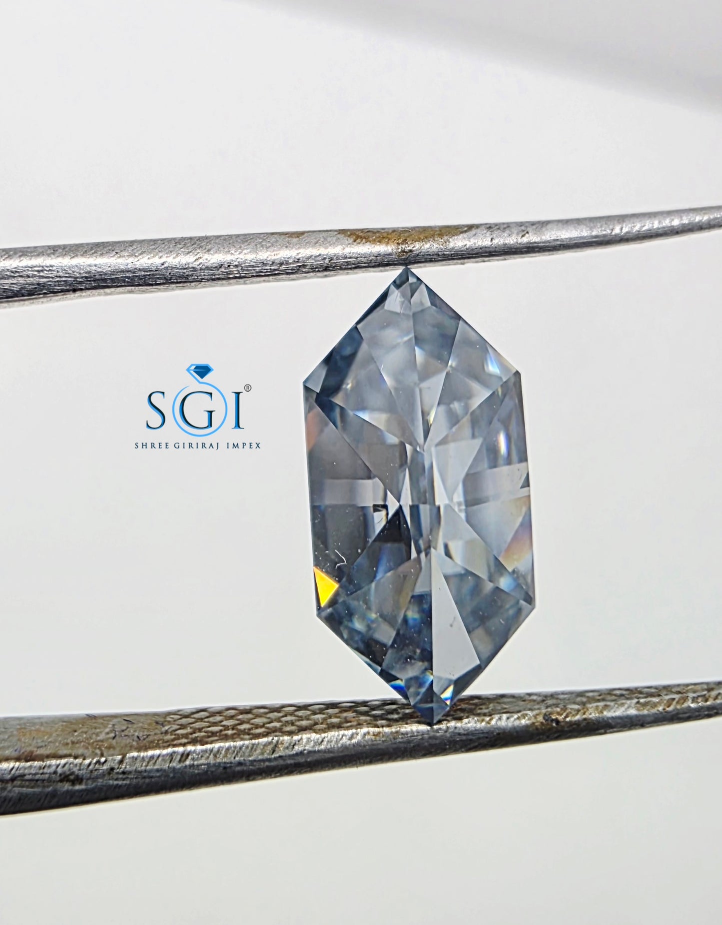 2.50ct Intense Blue Dutch Marquise Moissanite | 6x12mm Loose Gemstone