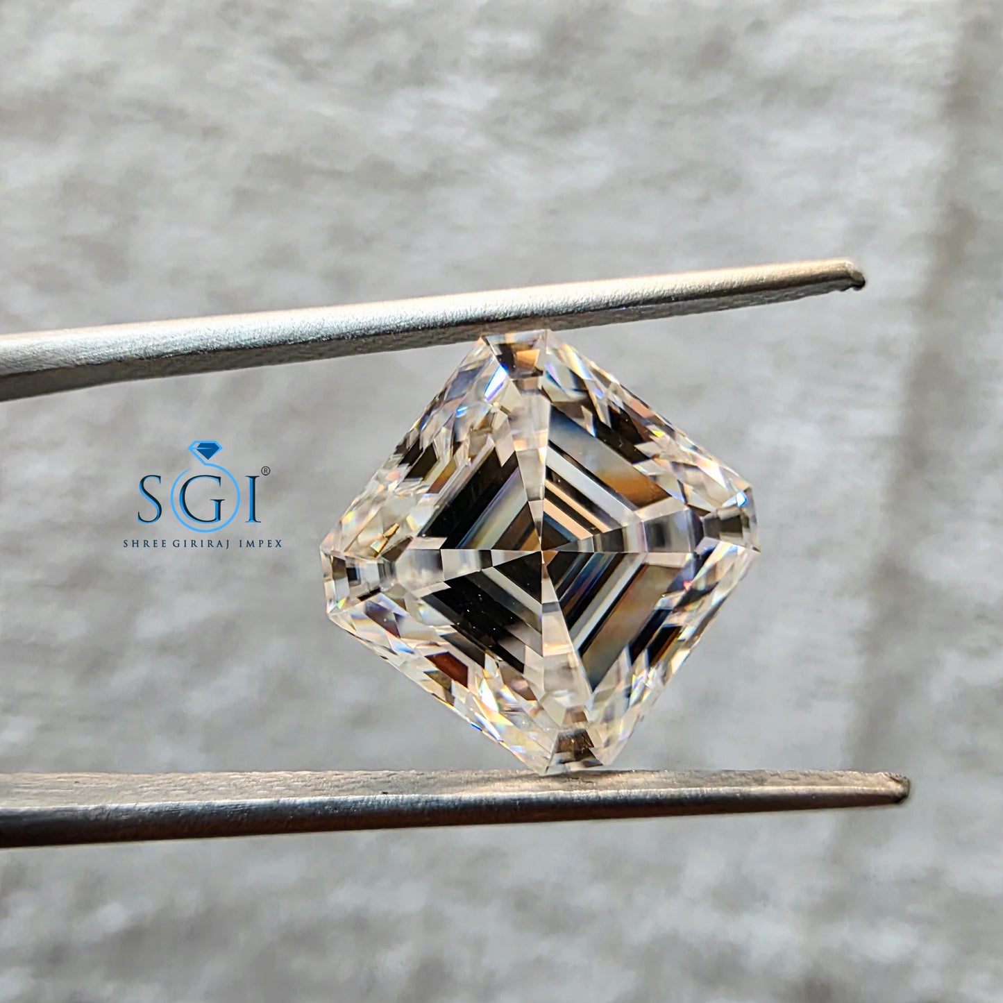 10MM Asscher Shape Moissanite Diamond 5.35Ct Loose Stone for Premium Jewellery Settings | Luxury Moissanite for Rings Pendants & Fine Jewellery
