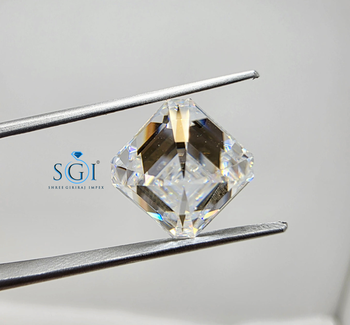 10MM Asscher Shape Moissanite Diamond 5.35Ct Loose Stone for Premium Jewellery Settings | Luxury Moissanite for Rings Pendants & Fine Jewellery