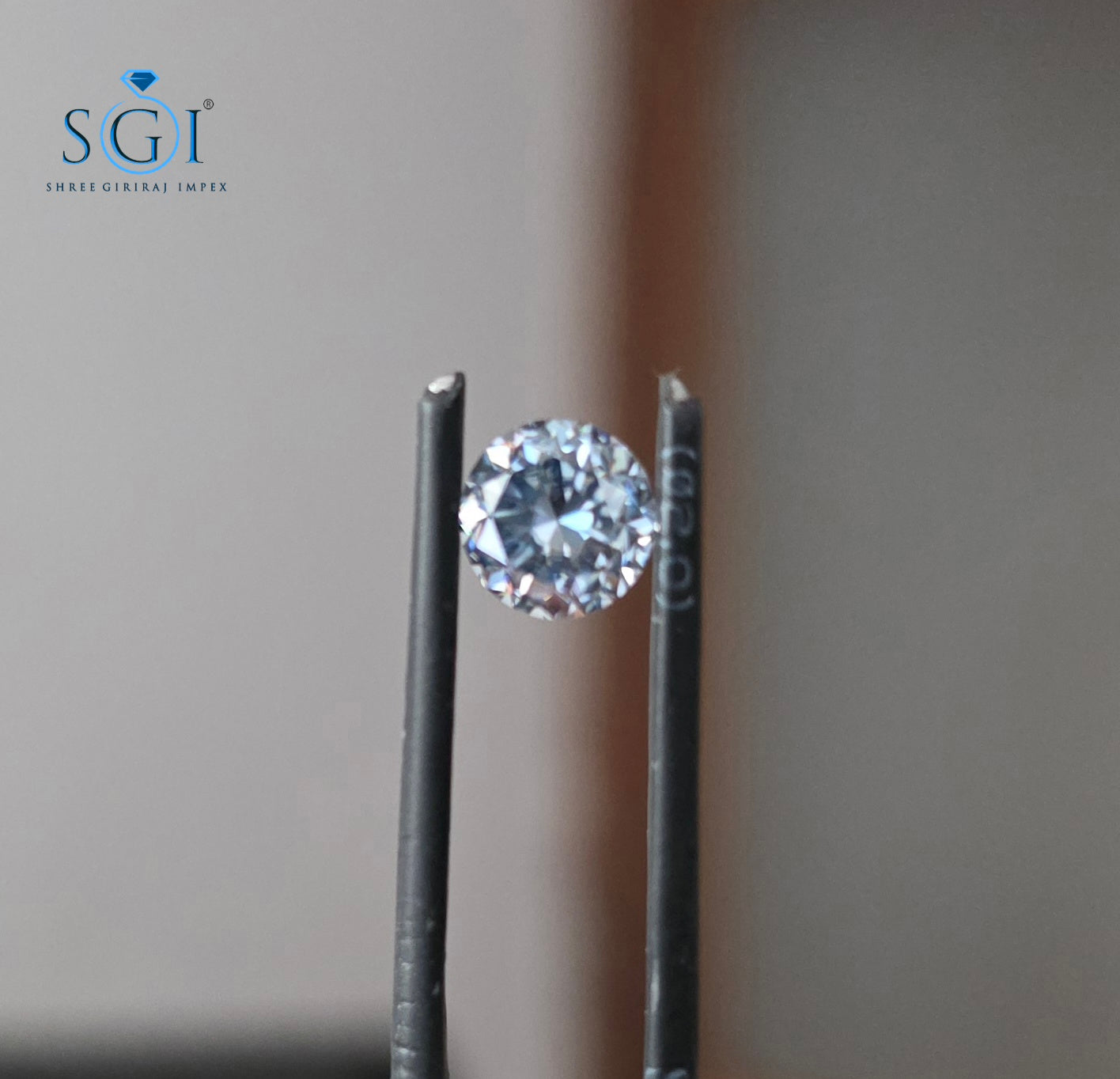 6.5mm Intense Blue Moissanite 1.15 Ct | Brilliant Round Cut Jewellery Stone setting