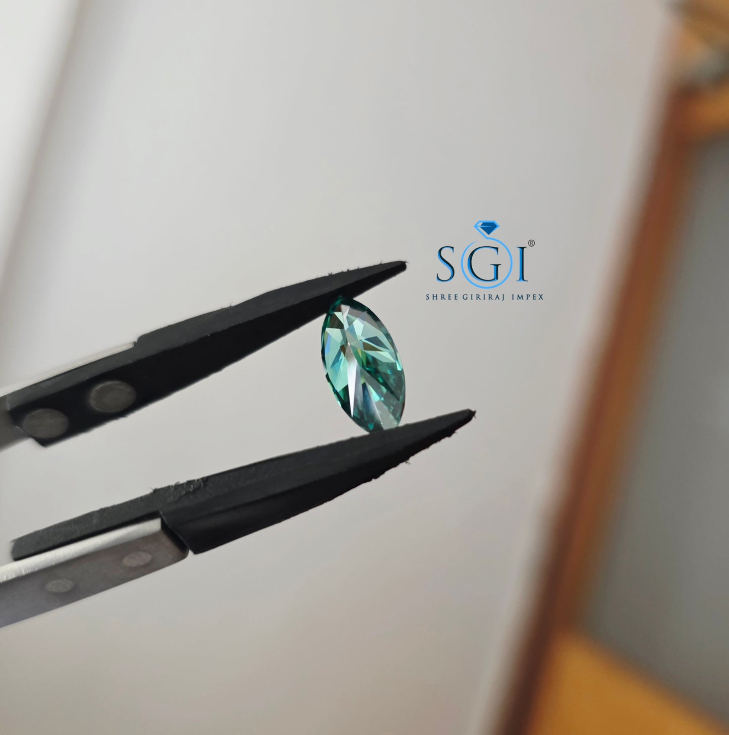Premium 4Ct Green Marquise Moissanite | Custom Jewellery Loose Gemstone
