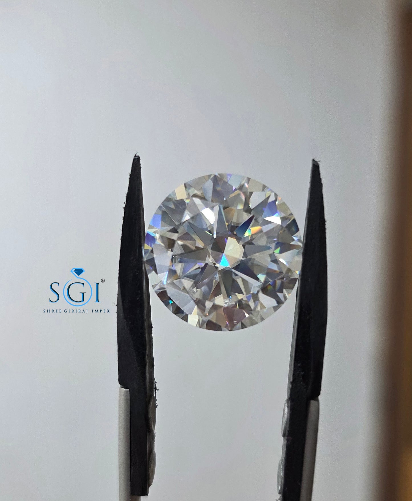 19mm Round Brilliant Cut Moissanite Diamond 26 Carat D Color VVS1 Loose Stone