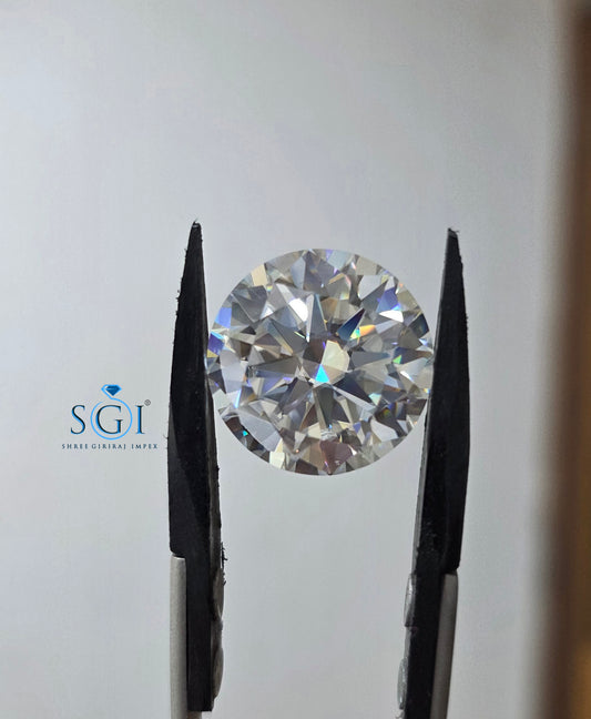 19mm Round Brilliant Cut Moissanite Diamond 26 Carat D Color VVS1 Loose Stone