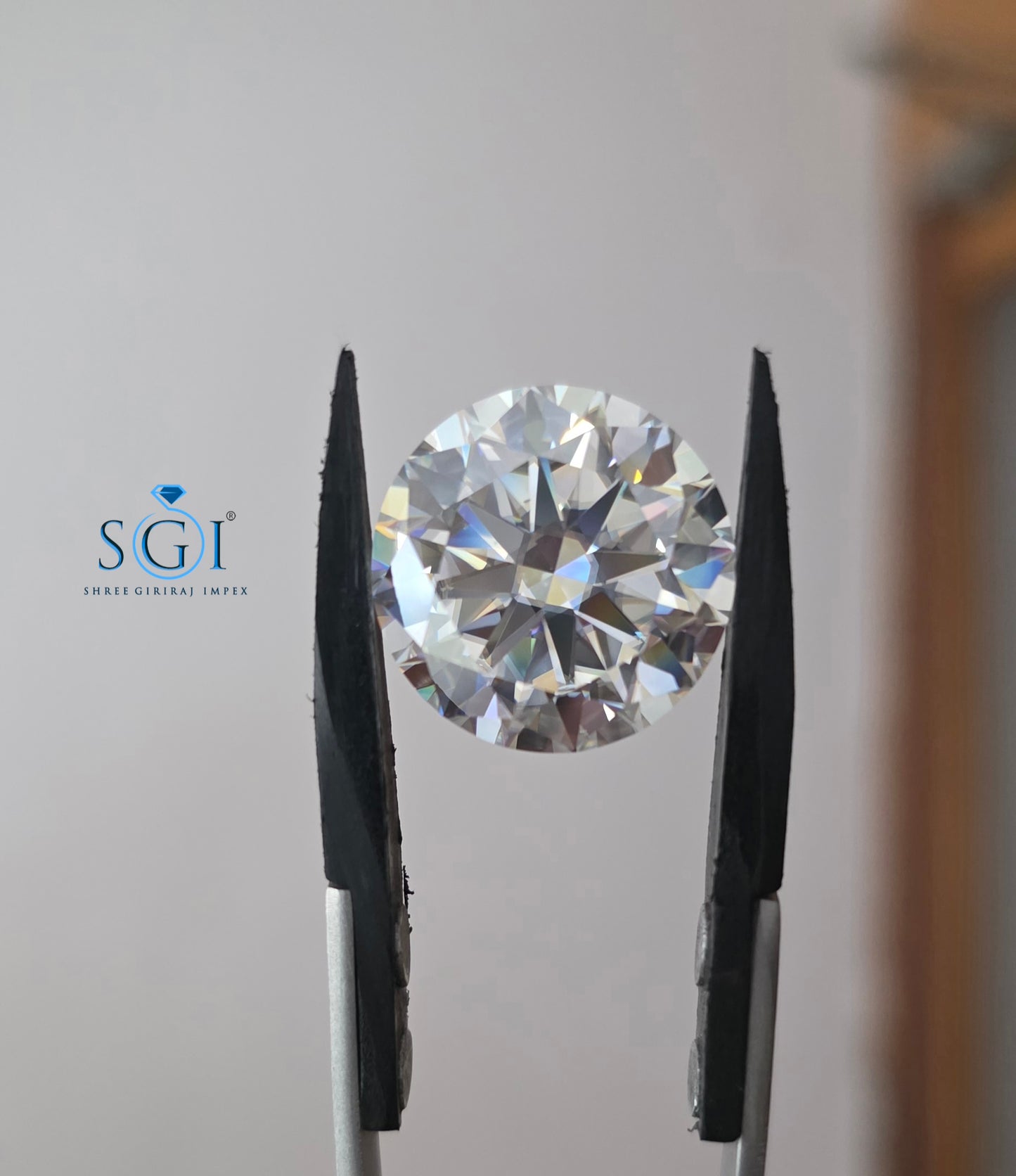 19mm Round Brilliant Cut Moissanite Diamond 26 Carat D Color VVS1 Loose Stone