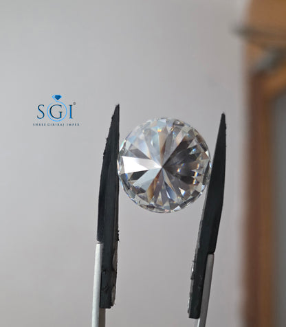 19mm Round Brilliant Cut Moissanite Diamond 26 Carat D Color VVS1 Loose Stone