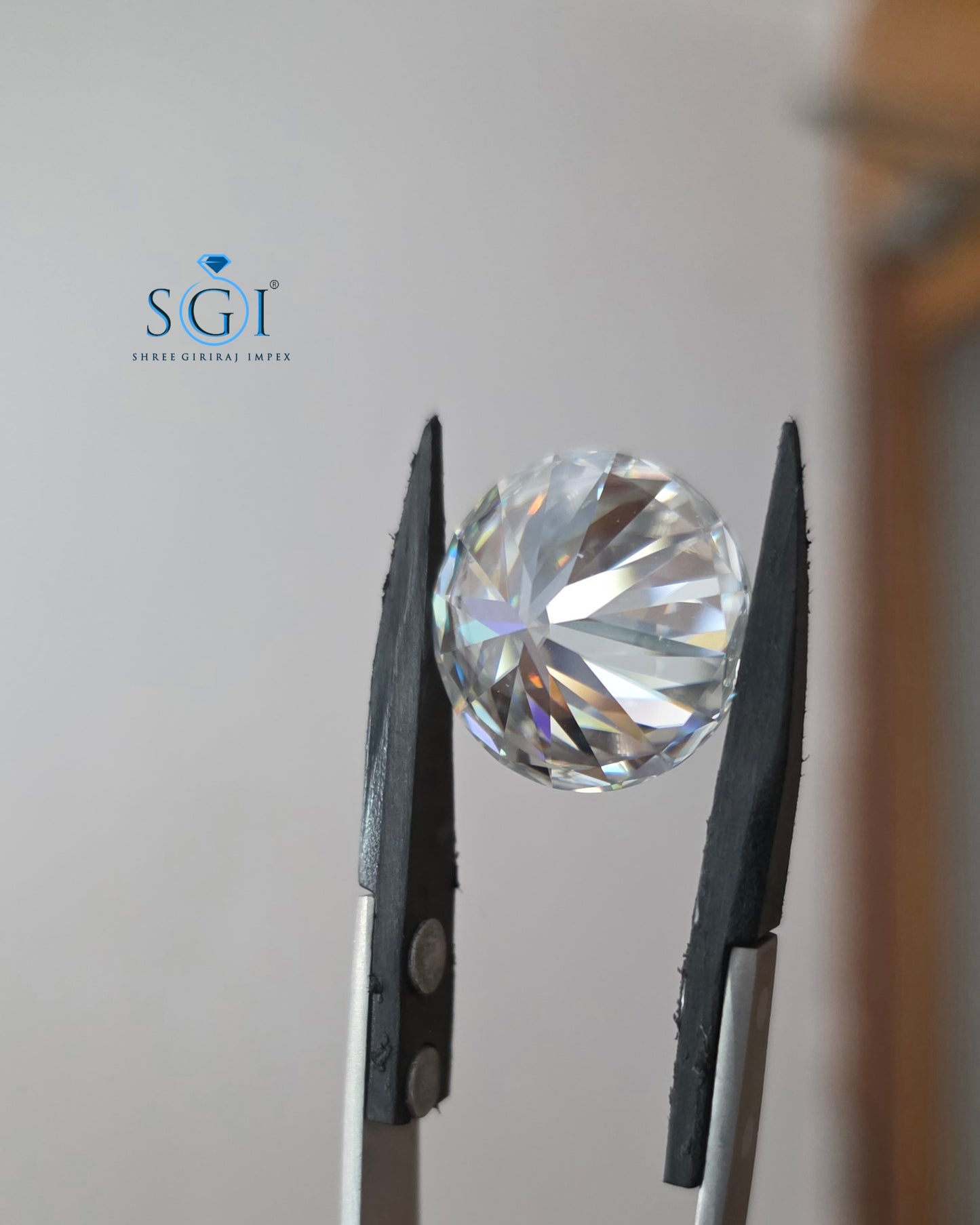 19mm Round Brilliant Cut Moissanite Diamond 26 Carat D Color VVS1 Loose Stone