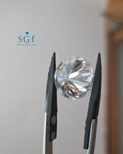 19mm Round Brilliant Cut Moissanite Diamond 26 Carat D Color VVS1 Loose Stone
