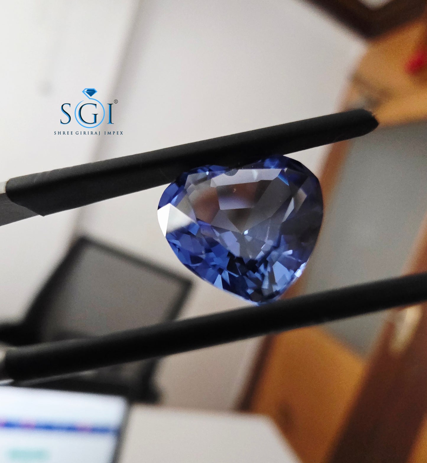 Luxury 5.70 Ct Lab-Created Blue Sapphire Heart Shape 11mm | Fine Jewellery Stone