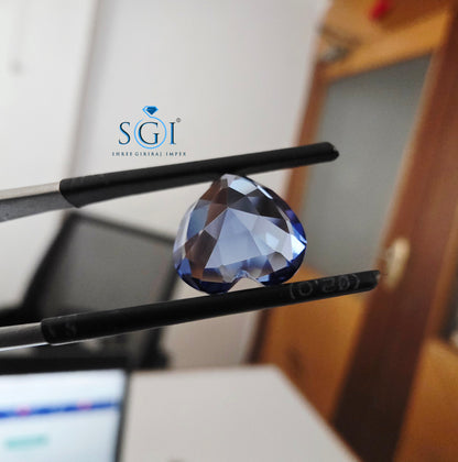 Luxury 5.70 Ct Lab-Created Blue Sapphire Heart Shape 11mm | Fine Jewellery Stone