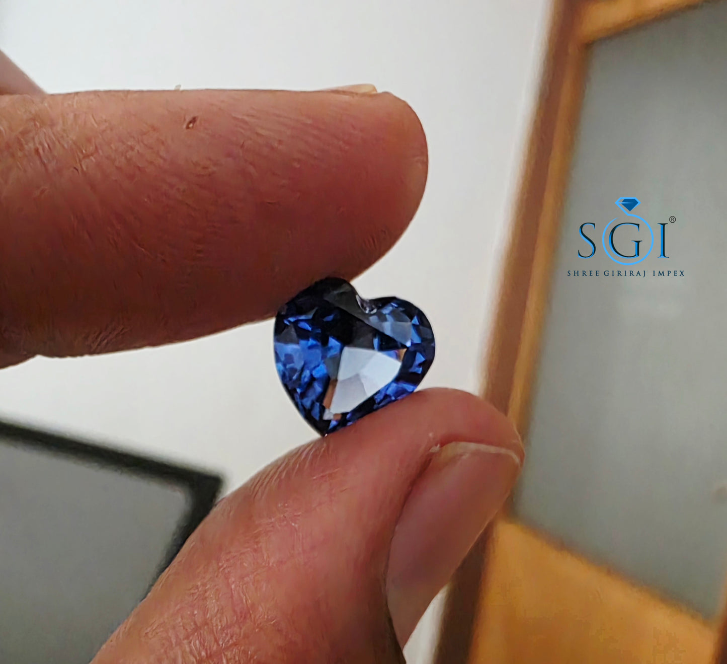 Luxury 5.70 Ct Lab-Created Blue Sapphire Heart Shape 11mm | Fine Jewellery Stone