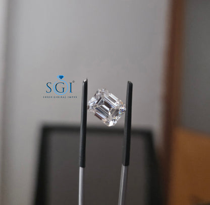 3.60 Ct White D VVS1 Moissanite 8*10mm Luxury Loose Gemstone for Solitaire Rings and Pendants