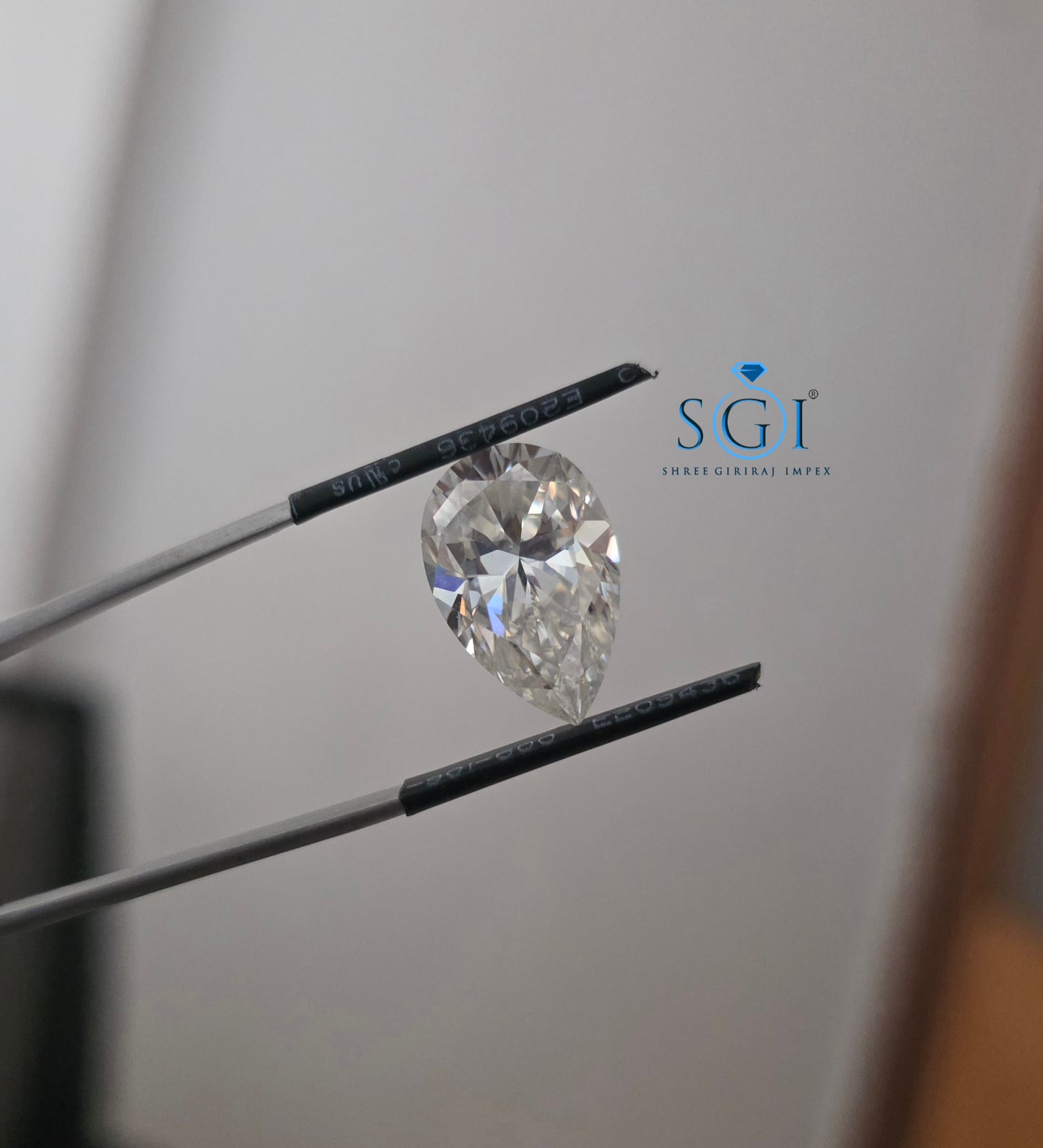 4.70 Ct Long Bally Pear Shape Moissanite | 9×15mm Handmade Loose Stone