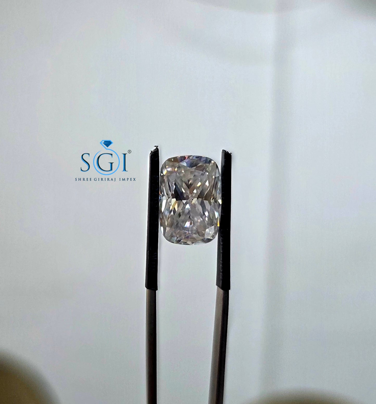 7.70 Ct Cushion Cut Crushed Ice Moissanite Loose Gemstone | D Color VVS1 | Premium Quality