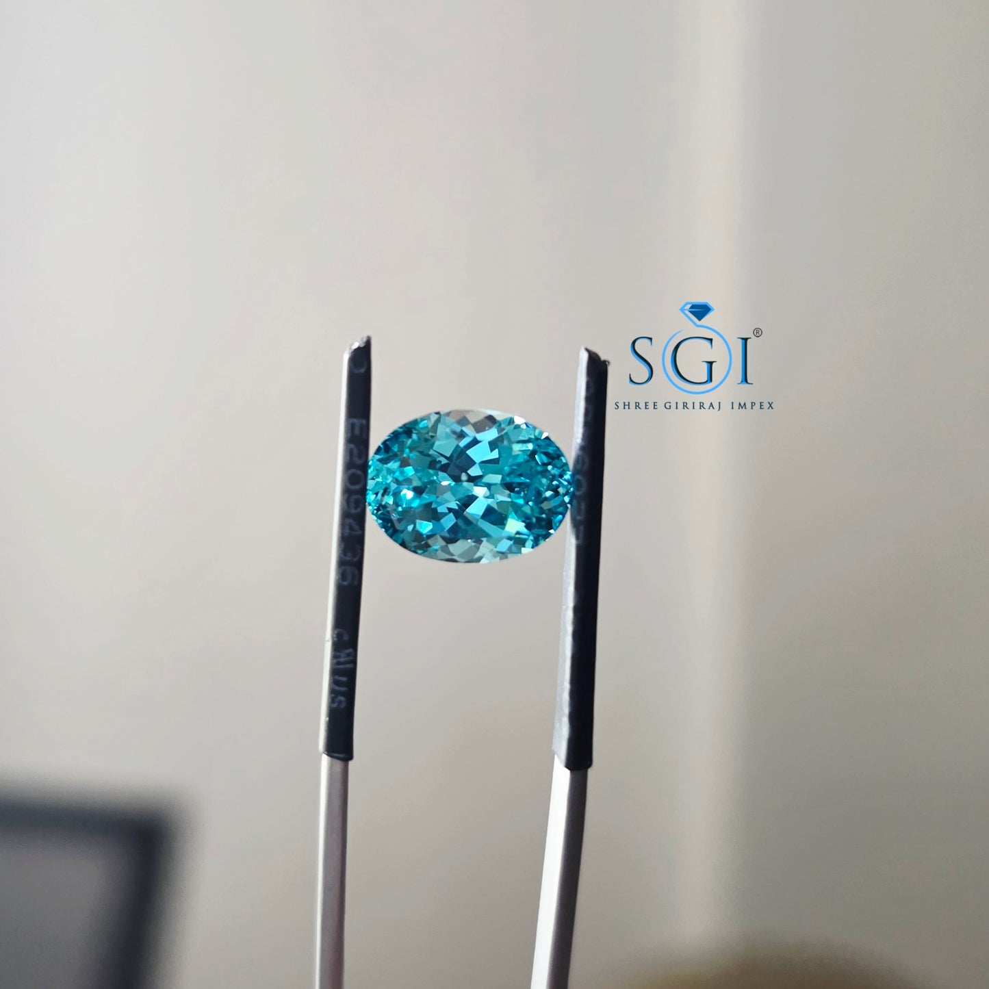 5.70Ct 8×12mm Lab-Grown Paraiba | Blue-Green Loose Gemstone | Natural Paraiba Look