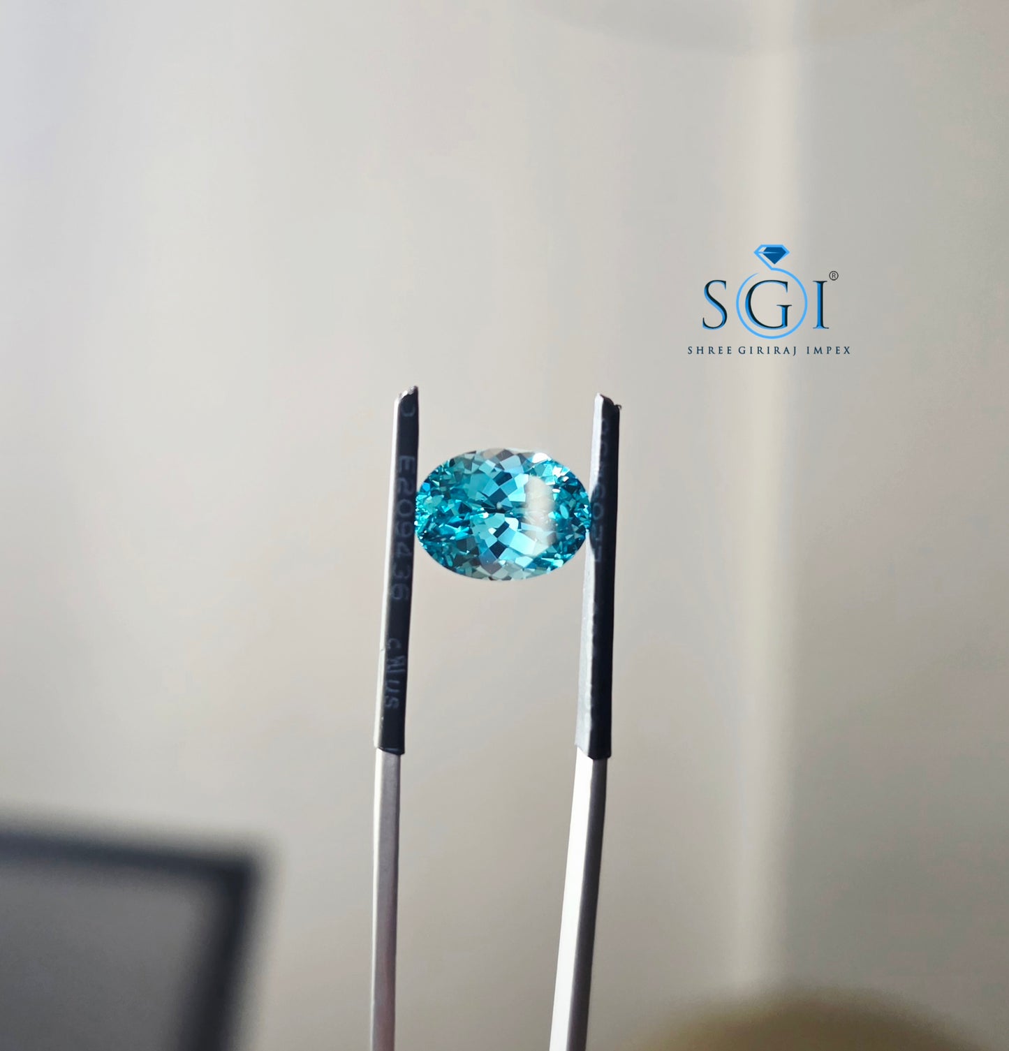 5.70Ct 8×12mm Lab-Grown Paraiba | Blue-Green Loose Gemstone | Natural Paraiba Look