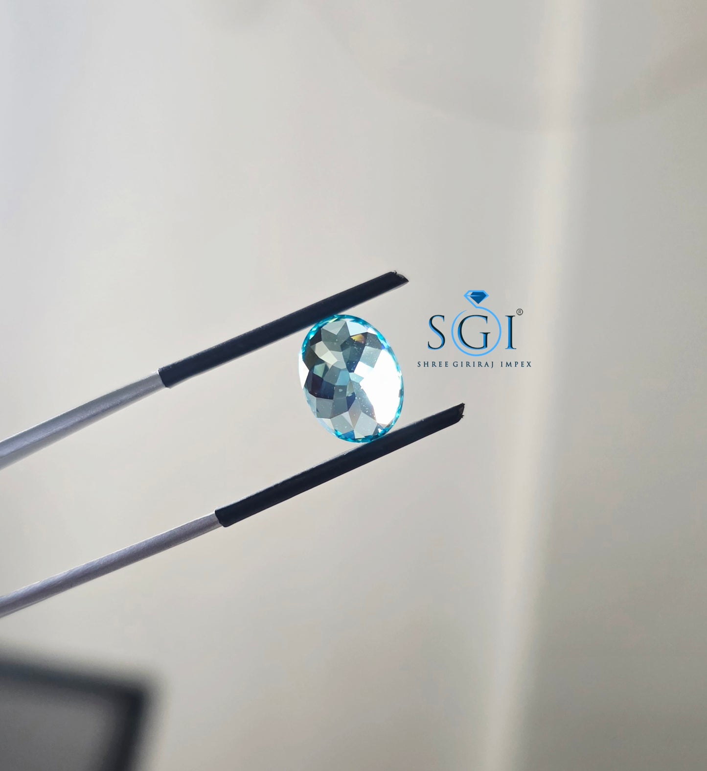 5.70Ct 8×12mm Lab-Grown Paraiba | Blue-Green Loose Gemstone | Natural Paraiba Look