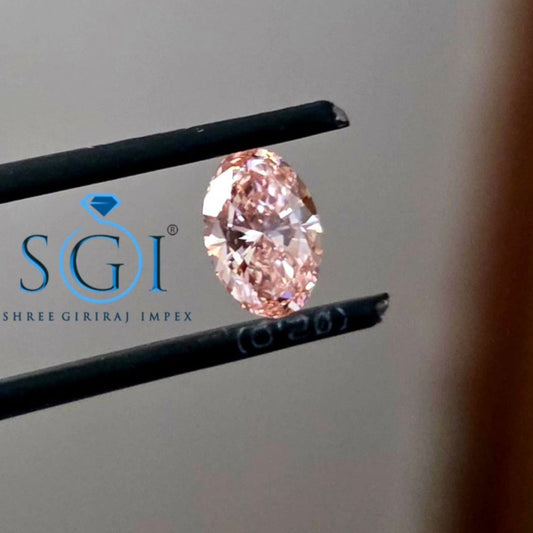 2.30Ct Vivid Pink Oval Lab-Grown Diamond | 7×10mm Premium CVD Loose Diamond