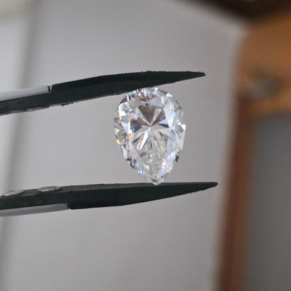 11.70Ct 13×18mm Pear Shape Moissanite Loose Stone | G Color VVS1 | Premium Diamond Look Gemstone