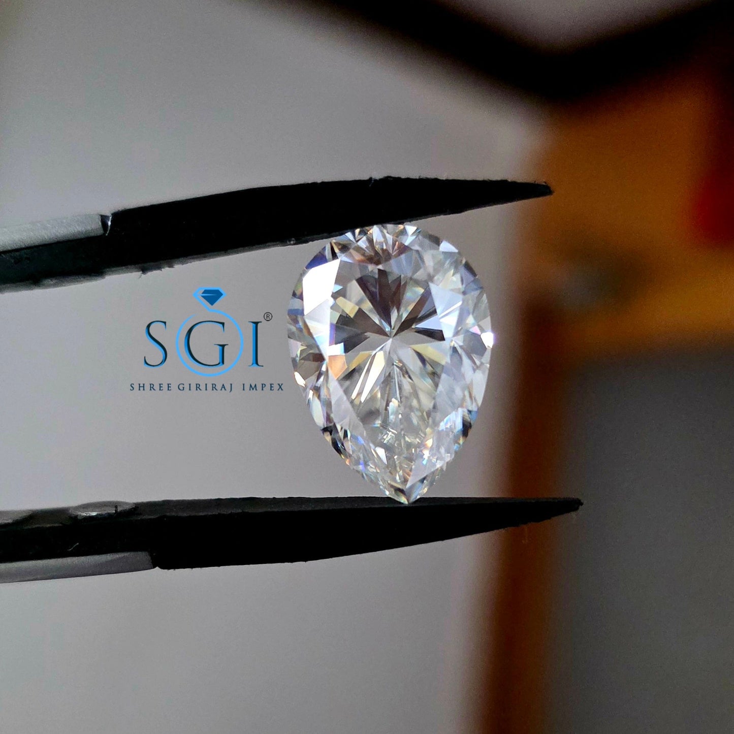 11.70Ct 13×18mm Pear Shape Moissanite Loose Stone | G Color VVS1 | Premium Diamond Look Gemstone