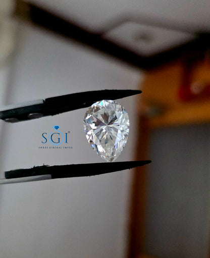 11.70Ct 13×18mm Pear Shape Moissanite Loose Stone | G Color VVS1 | Premium Diamond Look Gemstone