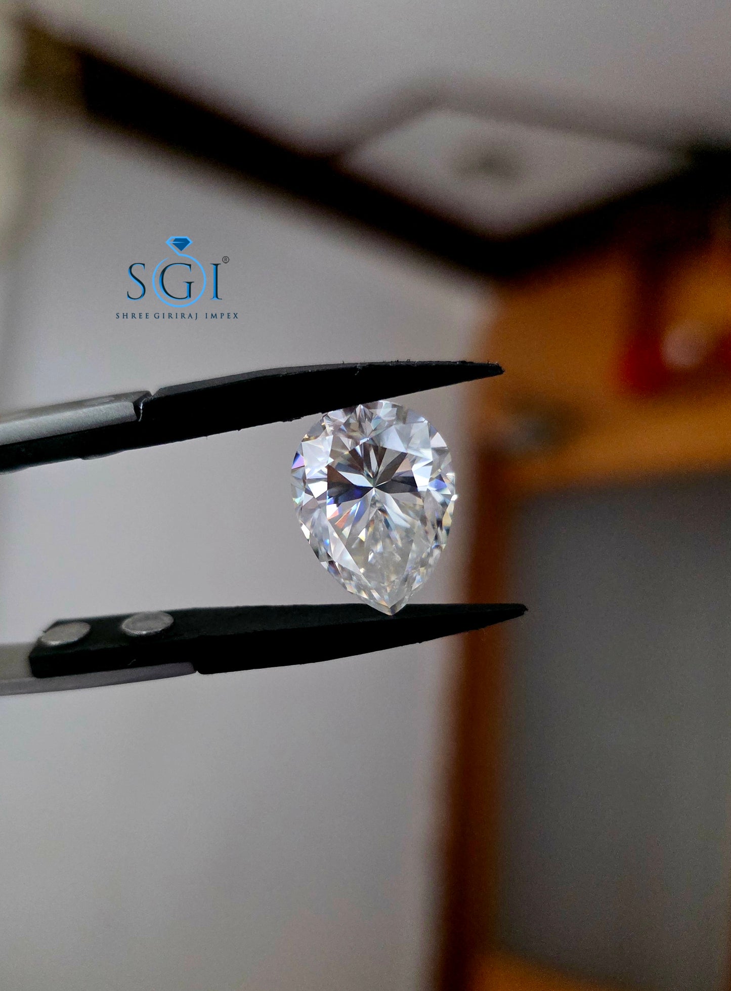 11.70Ct 13×18mm Pear Shape Moissanite Loose Stone | G Color VVS1 | Premium Diamond Look Gemstone