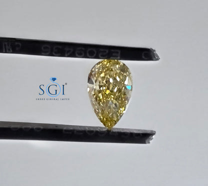 2 Ct Vivid Yellow Lab-Grown CVD Diamond Loose Stone | Non-Certified | Premium Brilliance