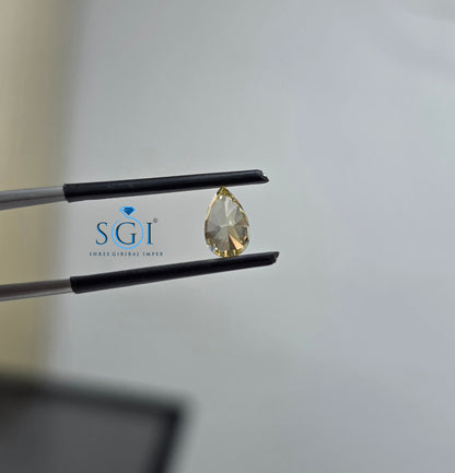 2 Ct Vivid Yellow Lab-Grown CVD Diamond Loose Stone | Non-Certified | Premium Brilliance