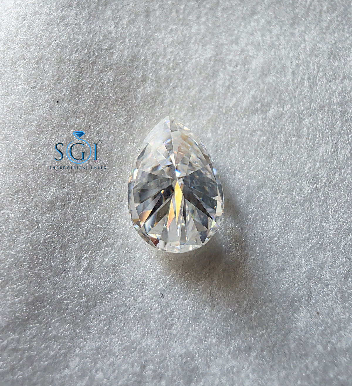 5.80 CT 10x15mm Pear Shape Moissanite  Premium Lab Created Loose Gemstone with Diamond-Like Brilliance