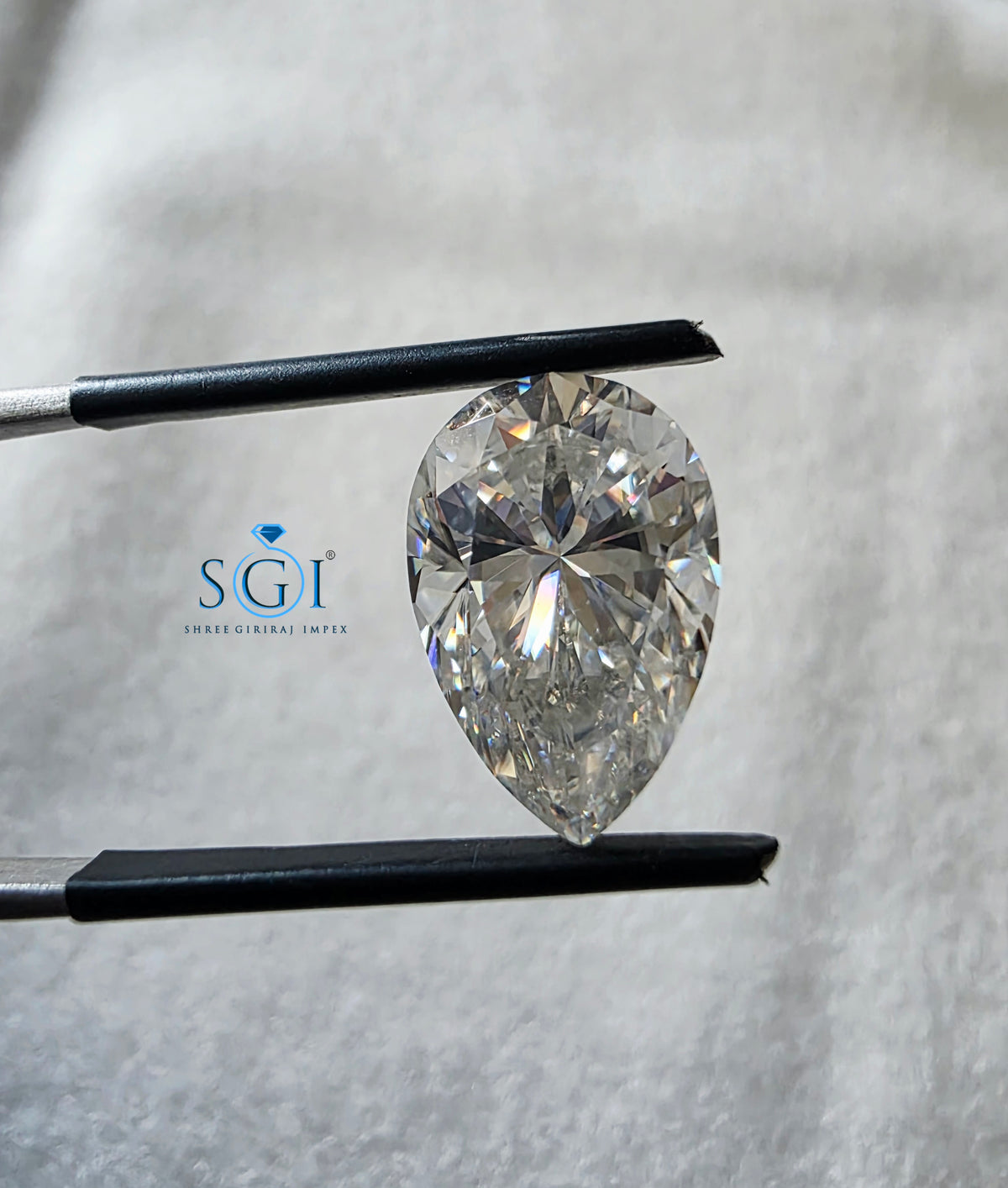 5.80 CT 10x15mm Pear Shape Moissanite  Premium Lab Created Loose Gemstone with Diamond-Like Brilliance