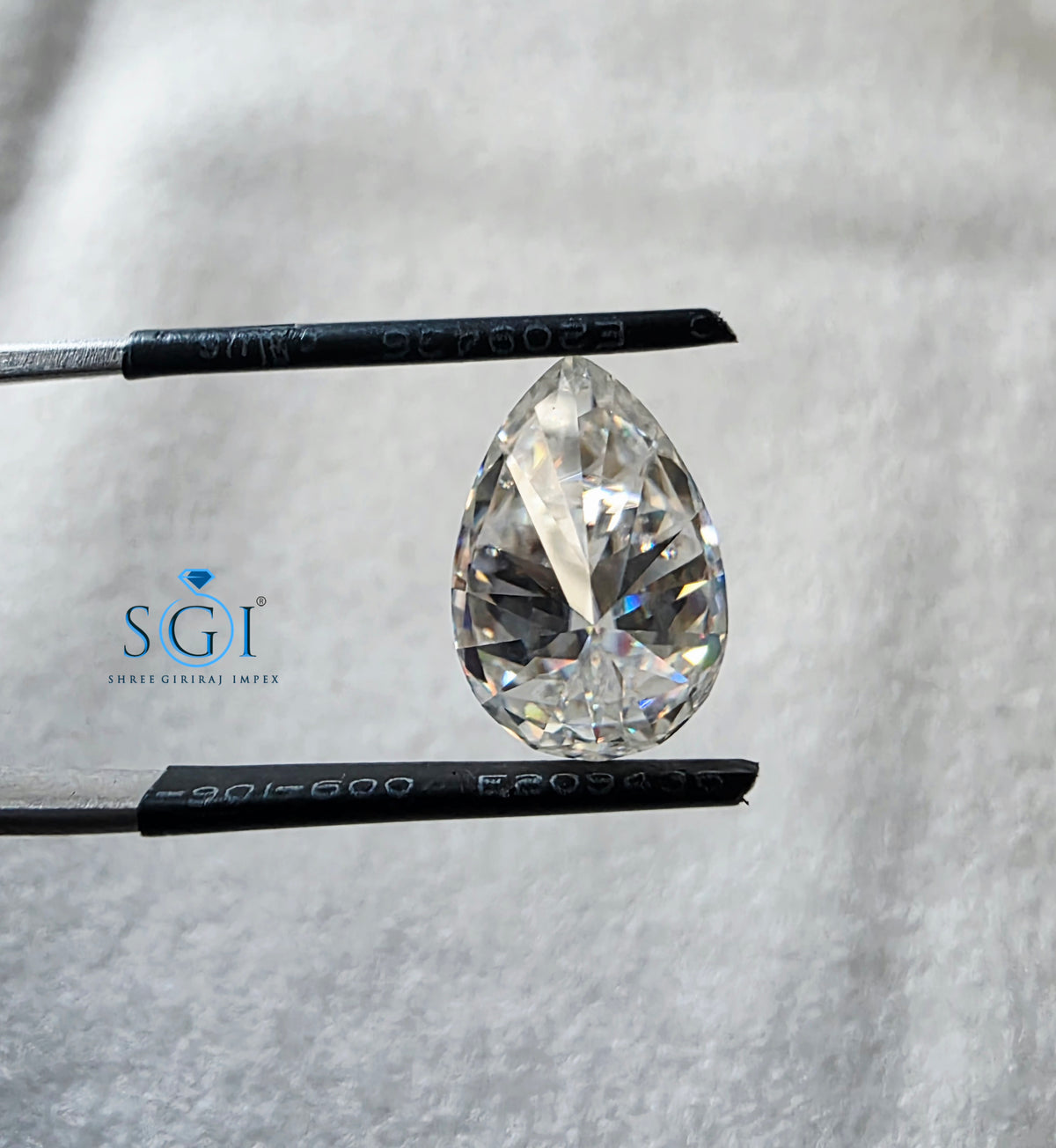 5.80 CT 10x15mm Pear Shape Moissanite  Premium Lab Created Loose Gemstone with Diamond-Like Brilliance