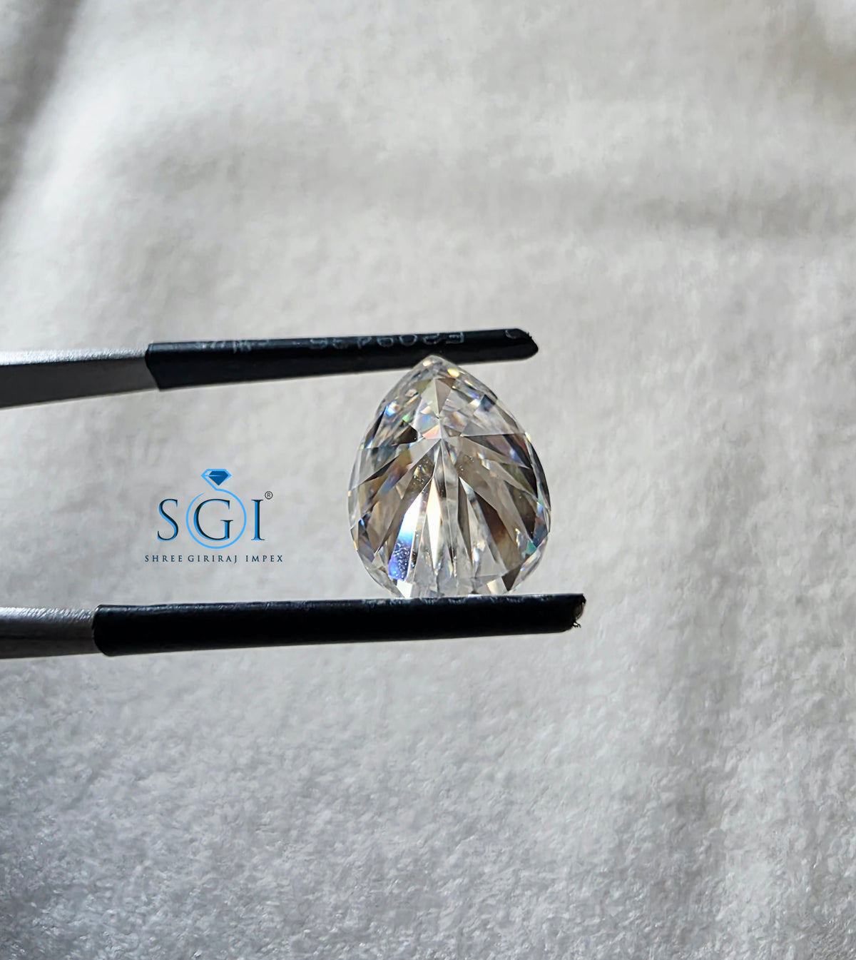 5.80 CT 10x15mm Pear Shape Moissanite  Premium Lab Created Loose Gemstone with Diamond-Like Brilliance