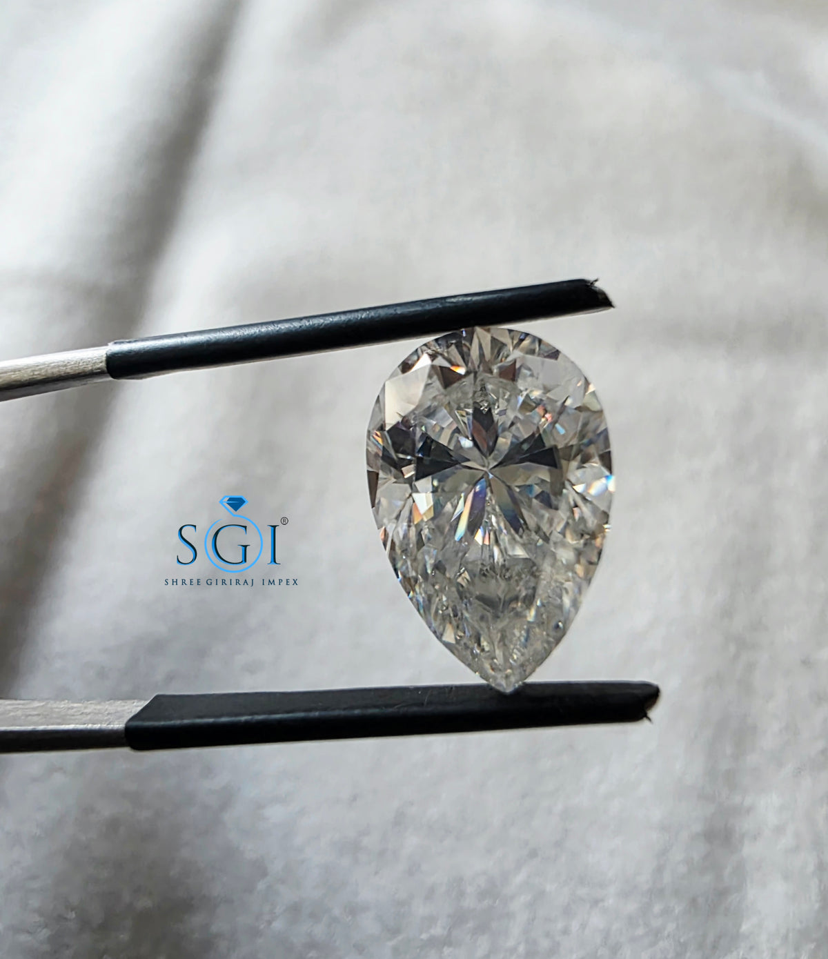 5.80 CT 10x15mm Pear Shape Moissanite  Premium Lab Created Loose Gemstone with Diamond-Like Brilliance