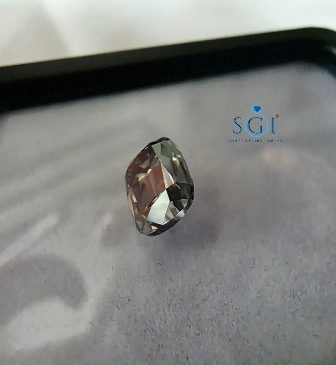 3 CT Grey Elongated Cushion Moissanite 10x7mm | Old European Cut Lab Created Loose Gemstone