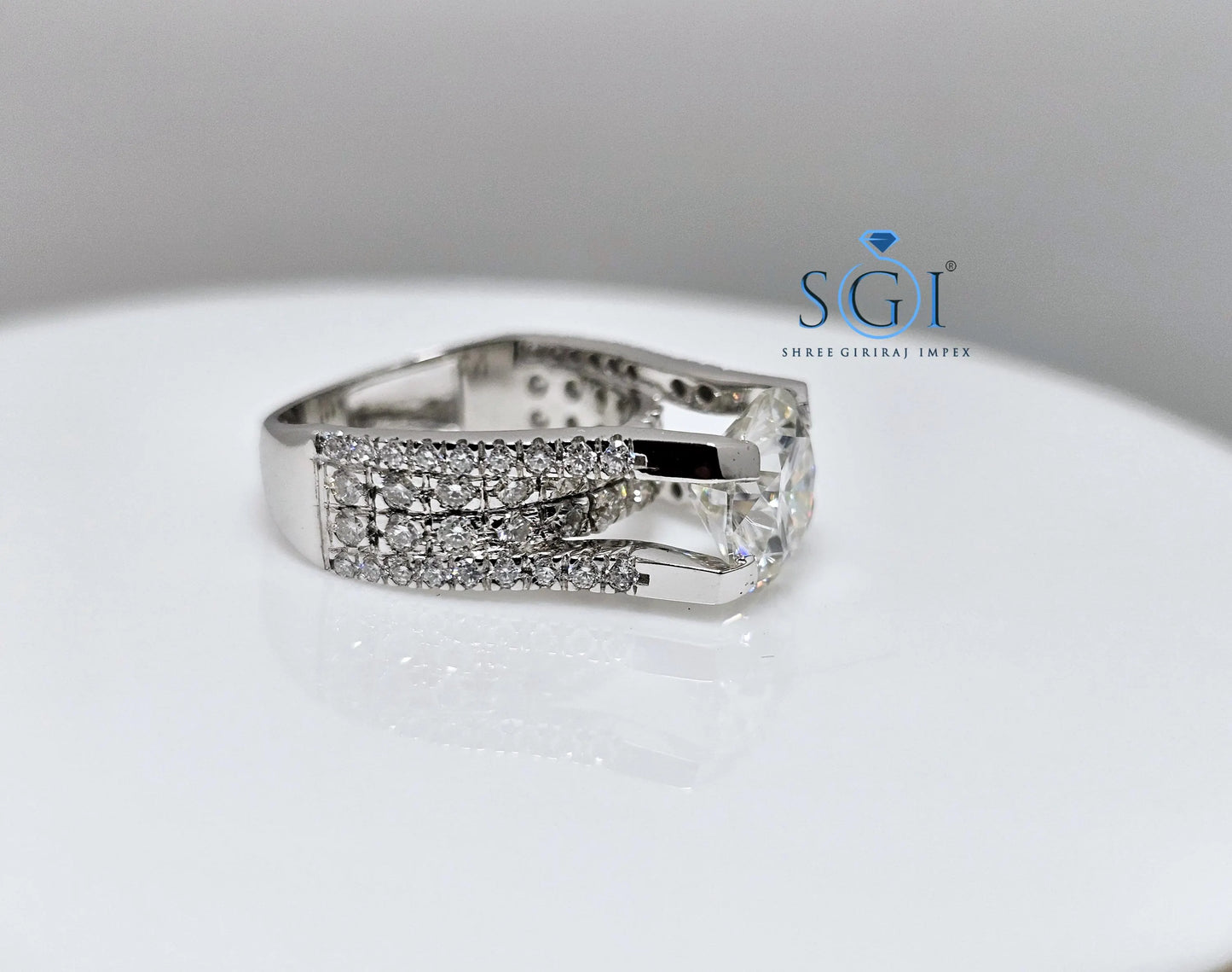 4 Carat Lab Created Diamond Ring – Solid Gold Wedding Band – Elegant & Ethical