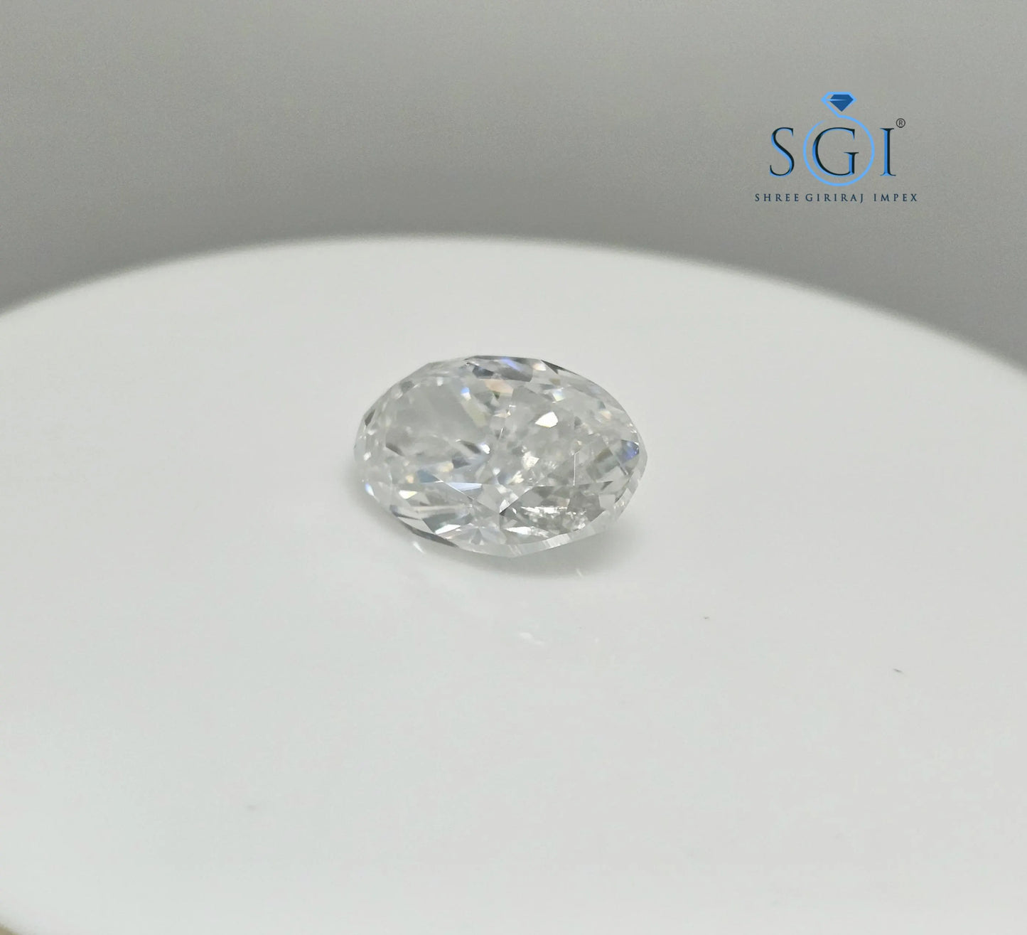 11.50ct Oval Iced Crushed Moissanite Diamond — Pendant Necklace, Engagement or Wedding Jewelry