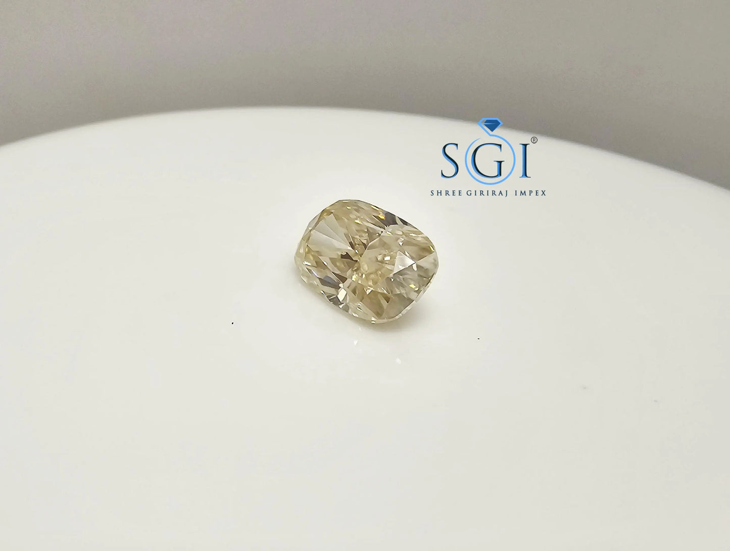 3.50 Ct Canary Yellow Oval Moissanite Diamond: 8x12mm Gemstone