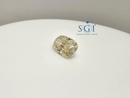 3.50 Ct Canary Yellow Oval Moissanite Diamond: 8x12mm Gemstone
