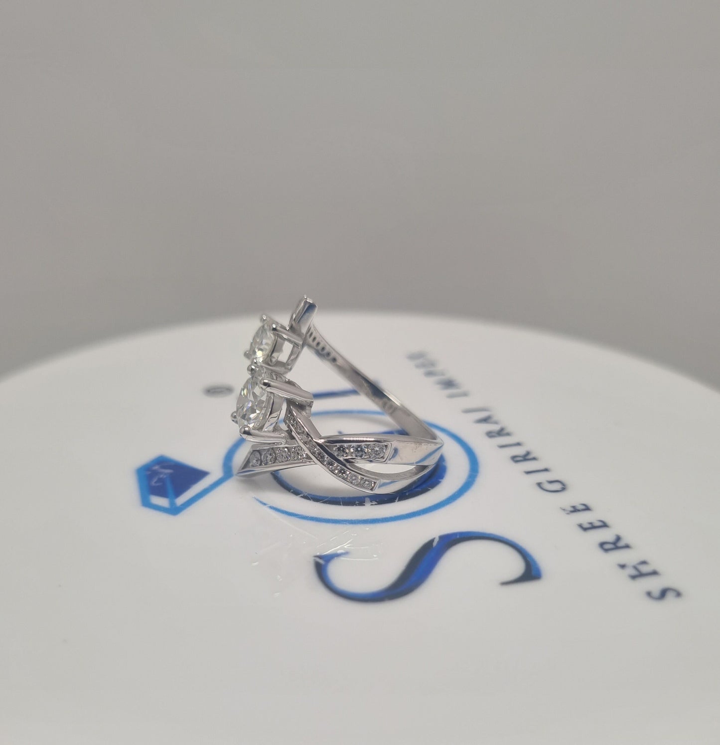 1.8ctw Lab-Grown Diamond Engagement Ring: White Gold, EF VVS/VS