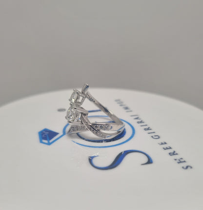 1.8ctw Lab-Grown Diamond Engagement Ring: White Gold, EF VVS/VS