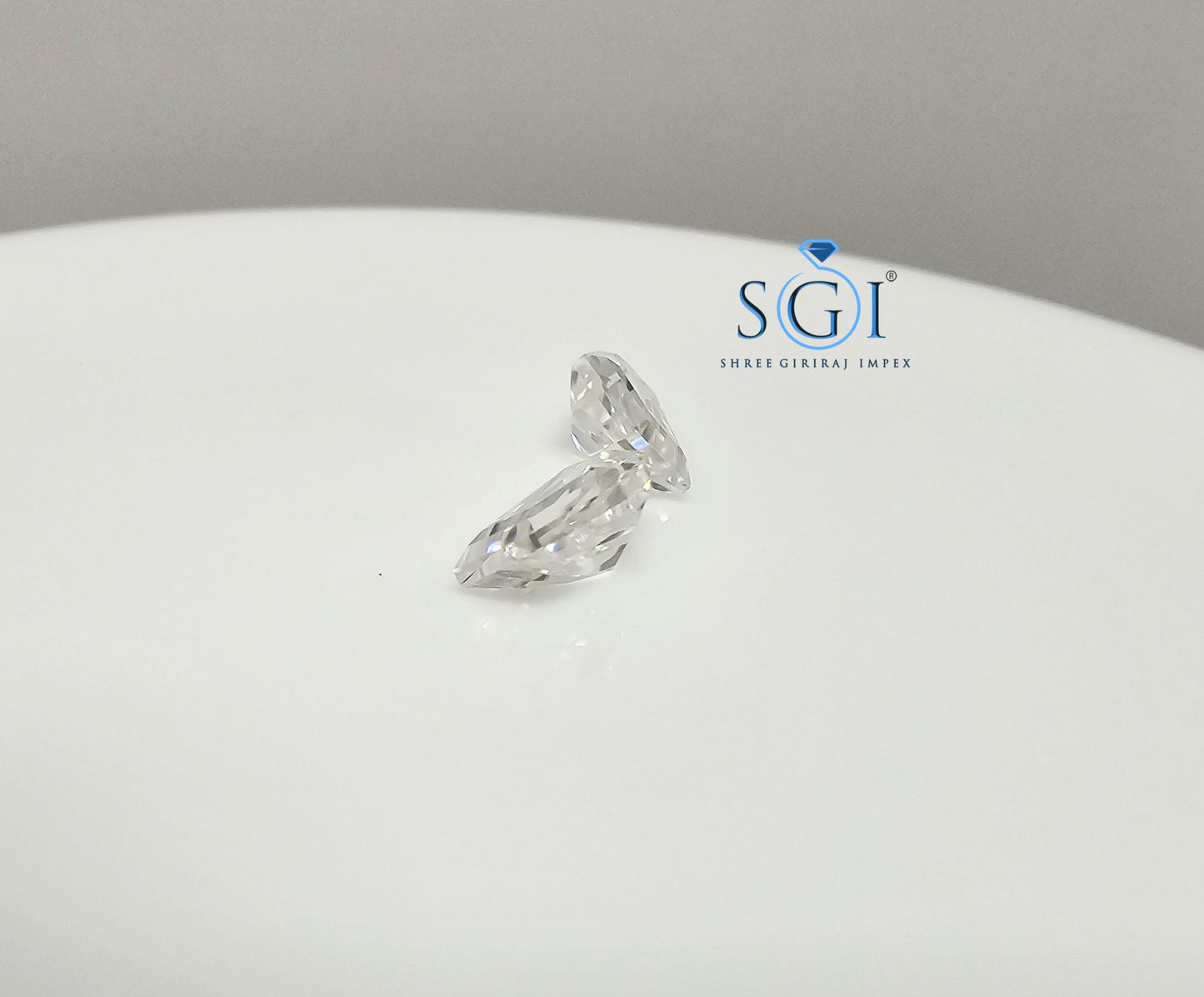 2.20ctw Square & Half Moon Moissanite Diamonds: Elegant Jewelry Design