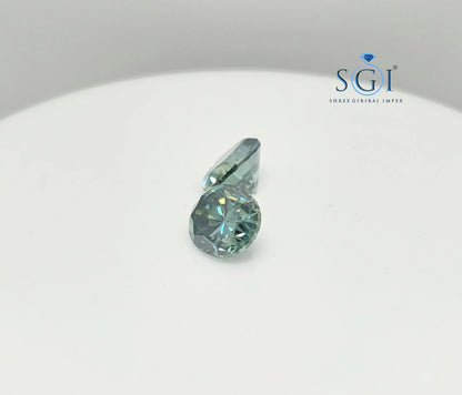 Natural Green Oval Moissanite – 8.40 Carat Total Weight Loose Stones for Rings or Pendants