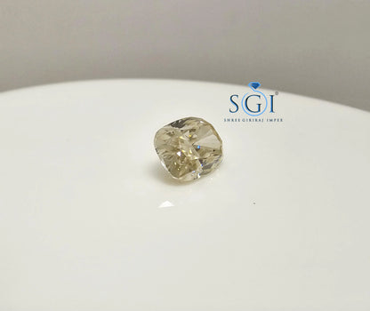 3.50 Ct Canary Yellow Oval Moissanite Diamond: 8x12mm Gemstone
